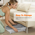 Compact Slim Vibration Plate for Lymphatic Drainage, Full Body Home Workout Machine