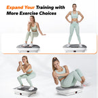 Compact Slim Vibration Plate for Lymphatic Drainage, Full Body Home Workout Machine
