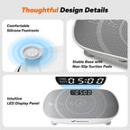 Compact Slim Vibration Plate for Lymphatic Drainage, Full Body Home Workout Machine