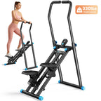 Stable 330LBS Stair Stepper with Handlebar, Adjustable Pedal Vertical Climber Home Cardio Machine
