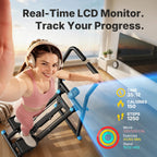 Stable 330LBS Stair Stepper with Handlebar, Adjustable Pedal Vertical Climber Home Cardio Machine