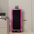 Quiet Foldable Incline Treadmill 265LBS, Shock Absorb Walking Pad with Remote & Wheels for Home