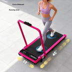 Quiet Foldable Incline Treadmill 265LBS, Shock Absorb Walking Pad with Remote & Wheels for Home