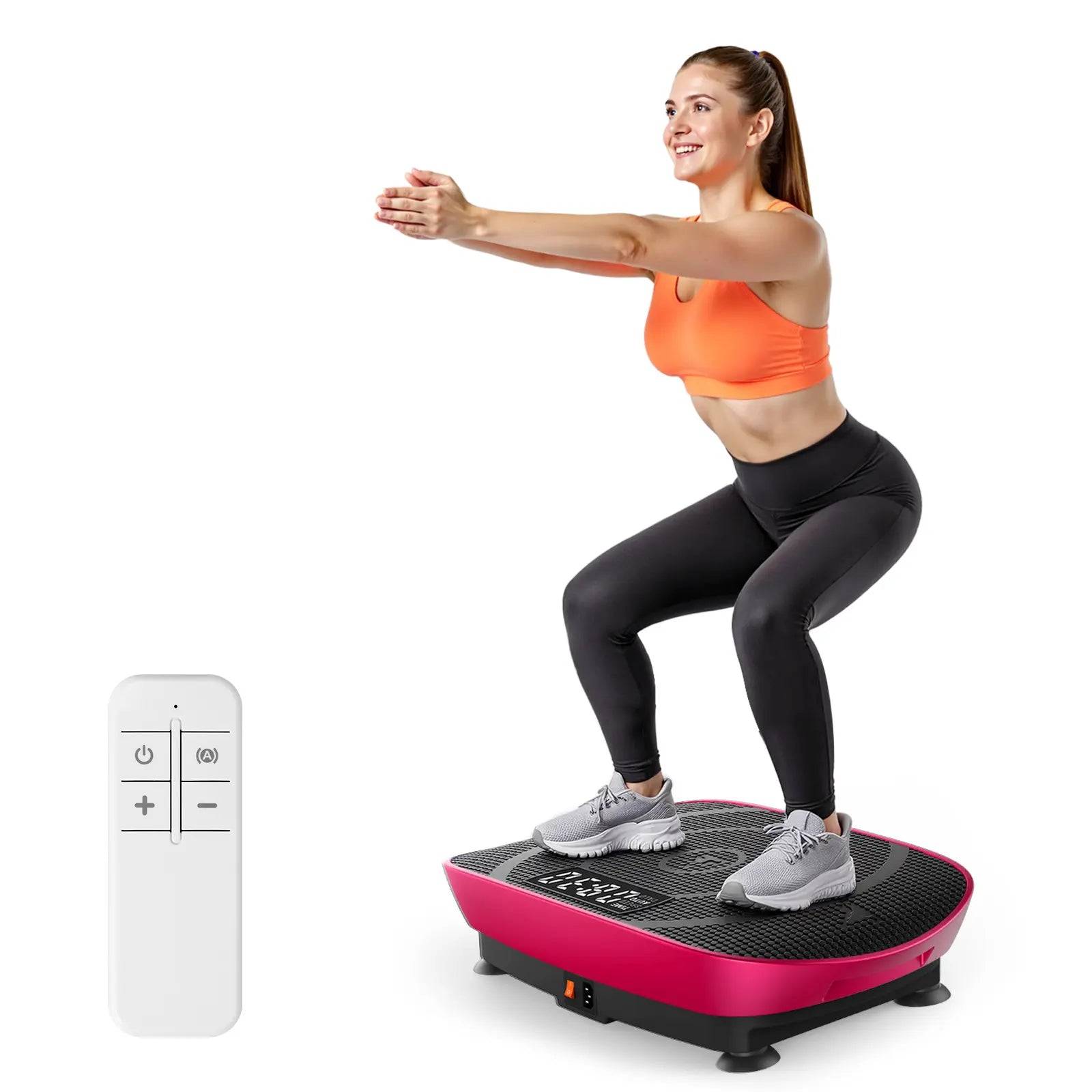 Compact Slim Vibration Plate for Lymphatic Drainage, Full Body Home Workout Machine